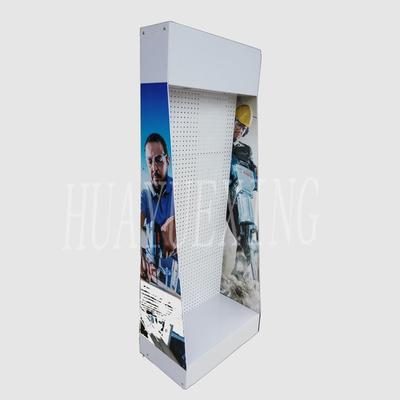 Removable five shelves red metal battery display stand HYX-022