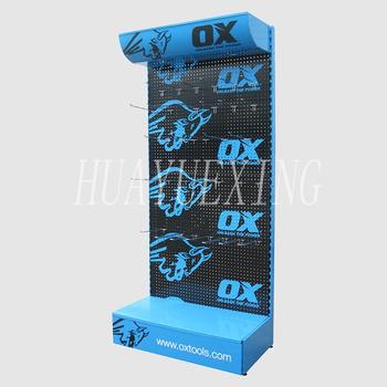 Stable multi-layer black and blue metal OX tool display stand HYX-014