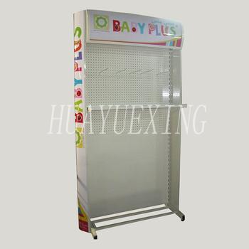 Durable custom white multi-layer metal baby product display stand HYX-008